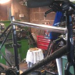 New Crossbar fitted and welded into place.