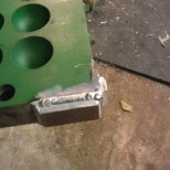 Due to high pressure steam, reinforcing plates needed. 