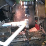 Threads stripped in bottom bracket, Build up with weld, bore out, re-tap.