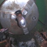 Drill hole into hardened shaft and then press new head in. 
