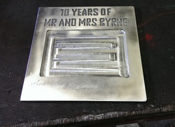 Machine Photo holder from Aluminium Plate.