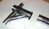 Weld tubing and insert Nylon bush.