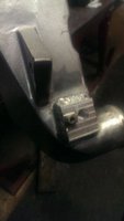 Machine mounting plate and weld onto opposite side.